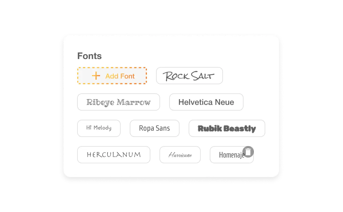 Add custom fonts to videos by uploading them to your brand kit in Visla for consistent branding